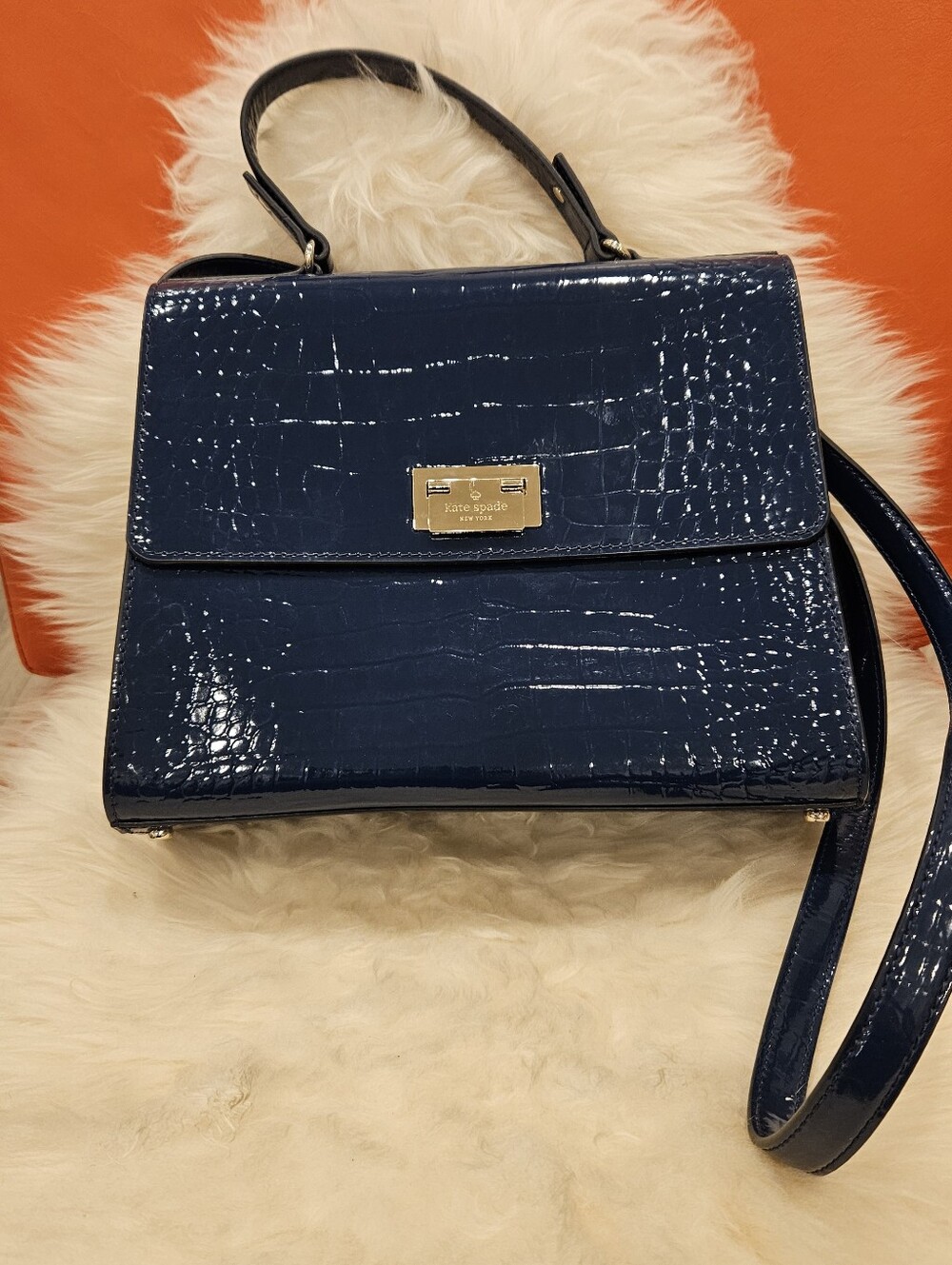 Kate Spade Knightsbridge Doris Petrol Blue Teal Satchel, NWOT